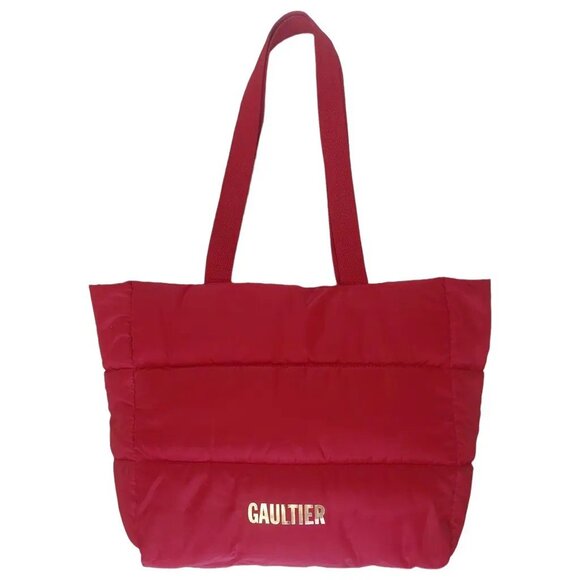 Jean Paul Gaultier Red Quilted Tote Bag - Picture 1 of 14